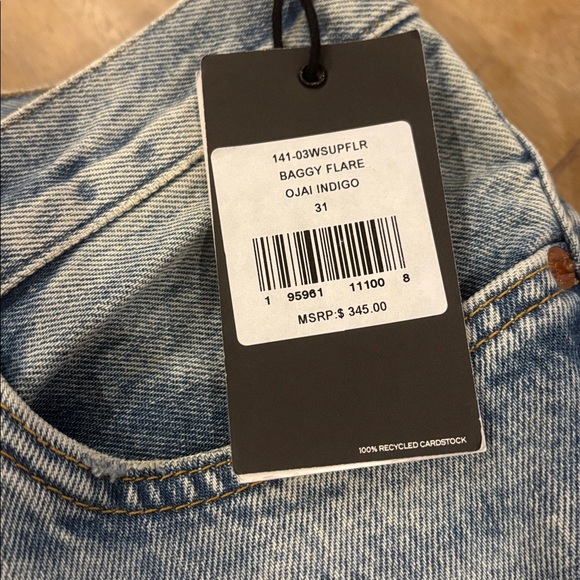 Re/Done Baggy Flare Low-Rise Denim Jeans Oaji Indigo Size 31 NWT NEW $345 - Picture 5 of 9